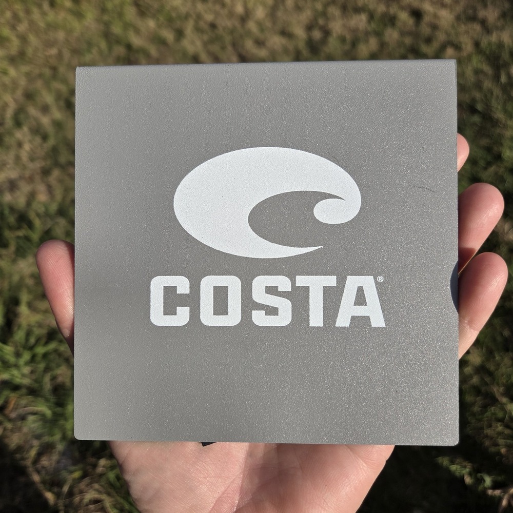 NEW Costa Store Authentic Promo‎ Retail Display Sign Metal Endcap Y2k RARE